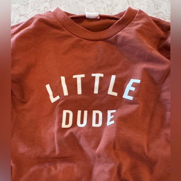 Little Dude Kids Sweatshirt - Rust - Picture 5 of 5